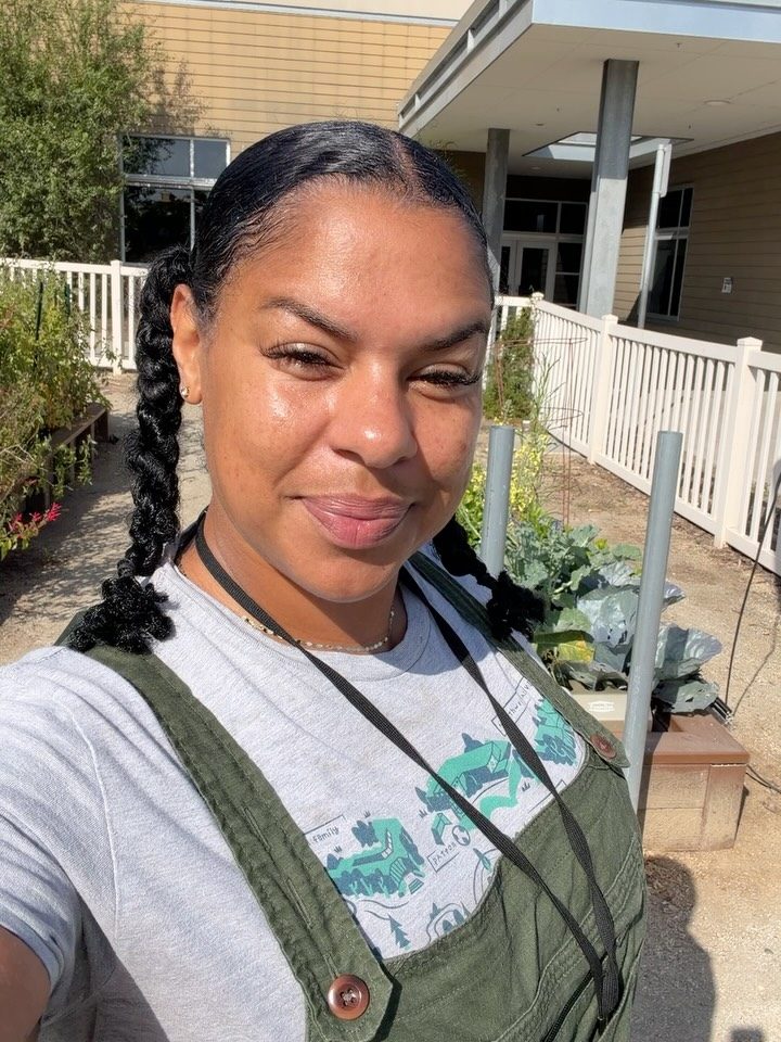 Bria outdoors in the garden